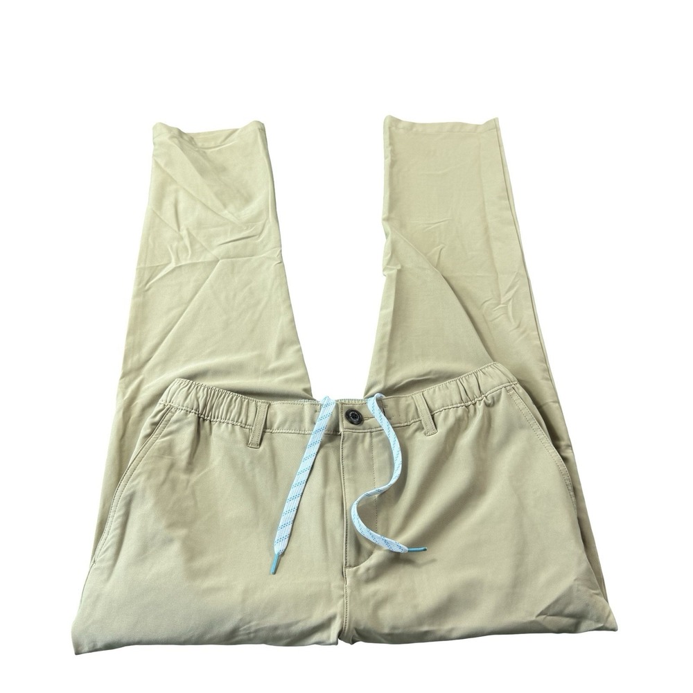 Chubbies Tan Performance Jogger Drawstring Pants Mens Large Brown 30 Inseam